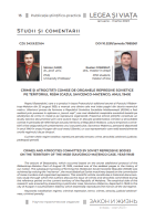 Crime şi atrocităţi comise de organele represive sovietice pe teritoriul RSSM: (cazul Savcenco-Maţenco, anul 1949)